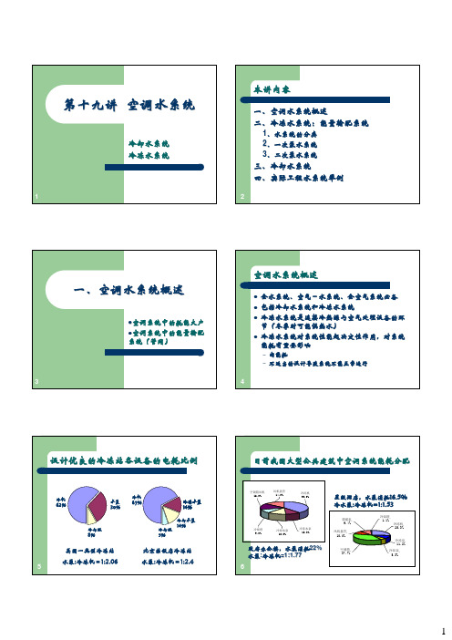 空调与制冷技术(清华大学)课件——第十九讲空调水系统