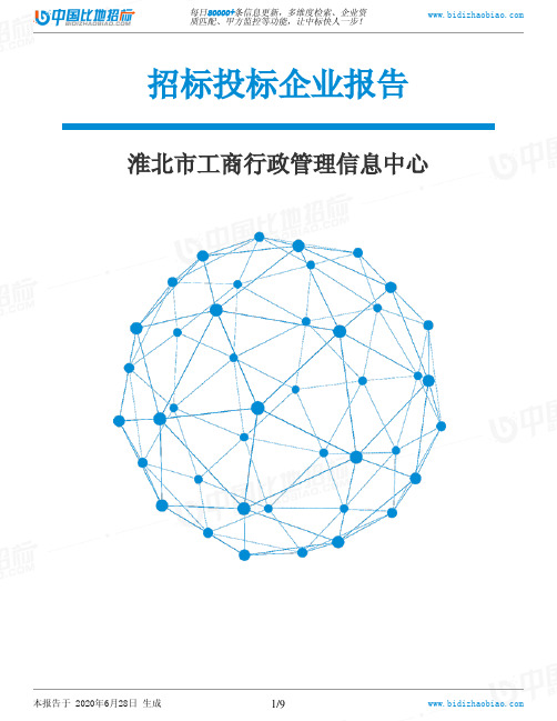 淮北市工商行政管理信息中心-招投标数据分析报告