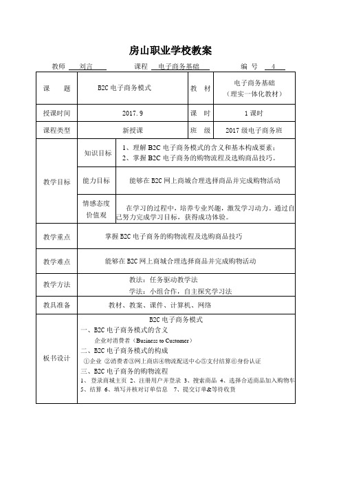 B2C电子商务模式