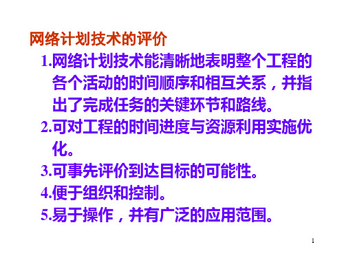 网络计划法 例题