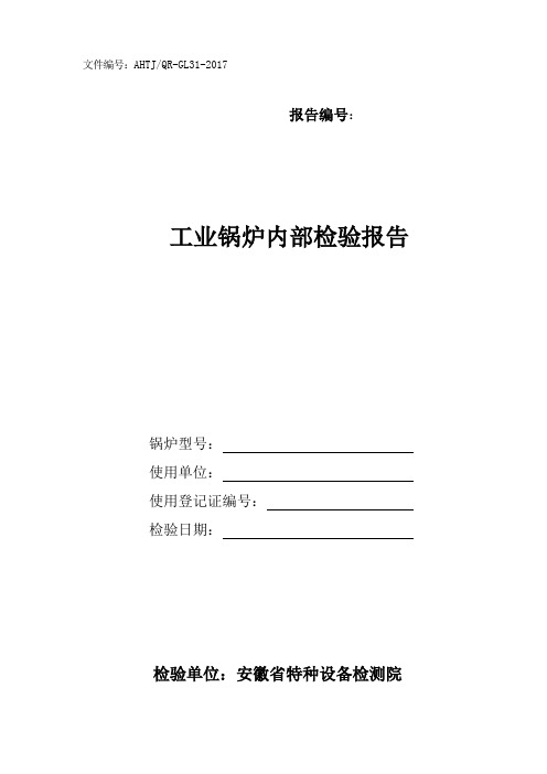 01工业锅炉内部检验报告