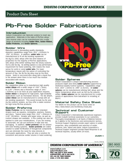 Pb-Free Solder Fabrications-pds