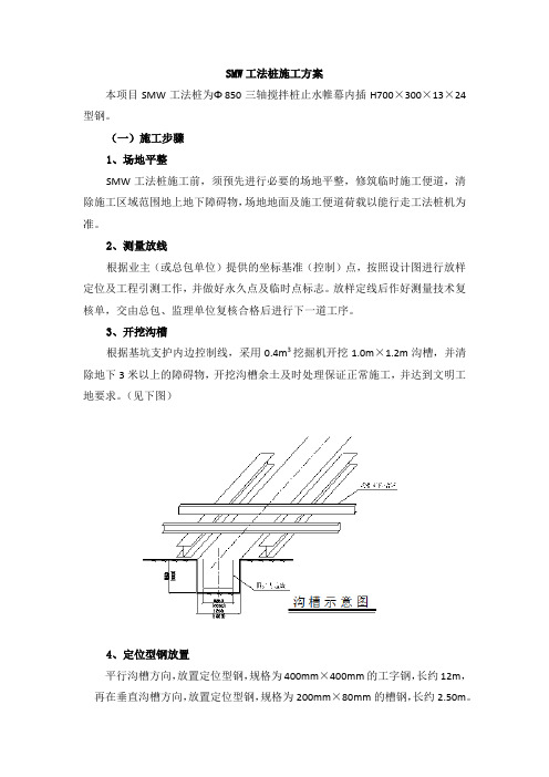 SMW工法桩施工方案