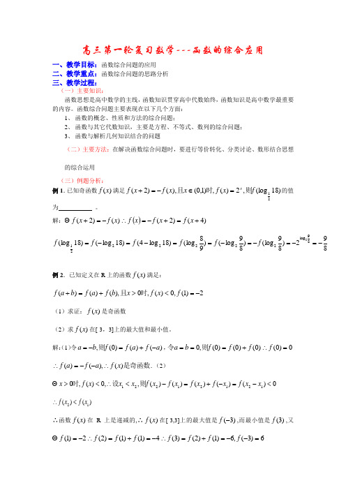 函数的综合应用