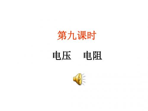 中考物理电压和电阻(新2019)