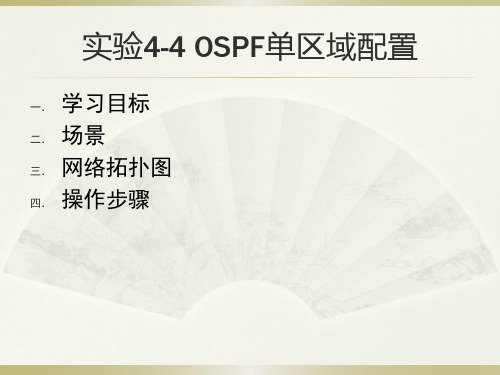 实验4-4 OSPF单区域配置