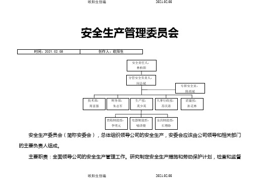 安全生产委员会组织架构图之欧阳生创编