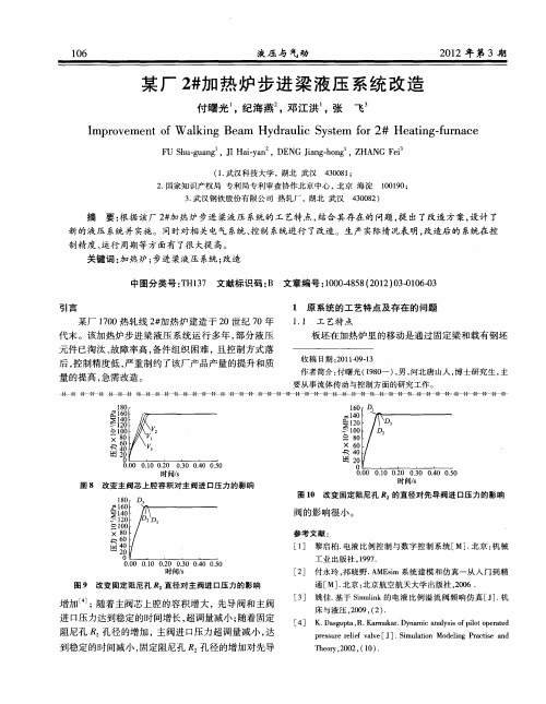 某厂2#加热炉步进梁液压系统改造