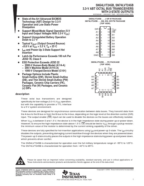 SN54LVT245资料