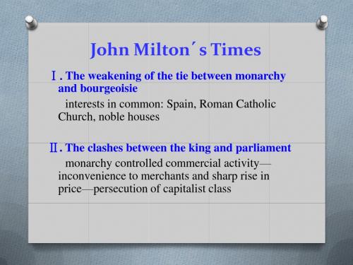 约翰弥尔顿 John Milton