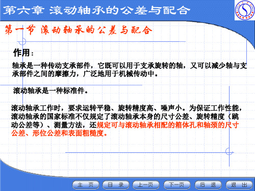 第六章 滚动轴承的公差与配合