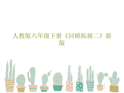 人教版六年级下册《回顾拓展二》新版67页文档