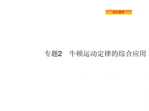 2020版高考物理人教版复习课件：专题牛顿运动定律的综合应用(共73张PPT)