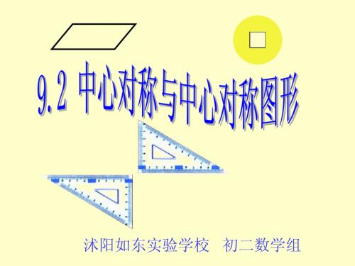 9.2中心对称与中心对称图形yq