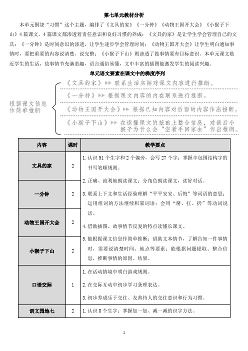 部编版一年级语文下册第15课 文具的家【教案含教学反思】