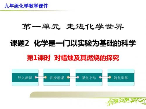 《课题2 化学是一门以实验为基础的科学》课件(公开课)