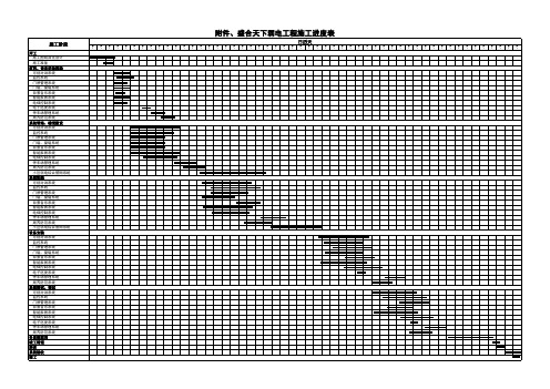 弱电施工计划横道图