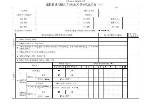 沟槽回填质检表