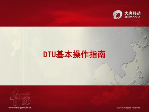 DTU基本操作指南