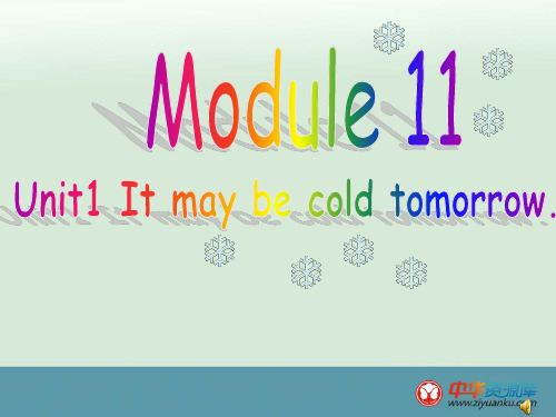 2012年全国英语课件外研版八年级上 module 11 the weather unit 1 模块