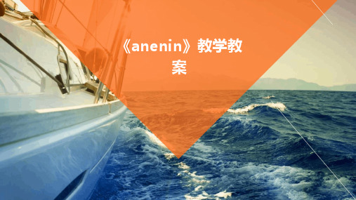 2024版《anenin》教学教案