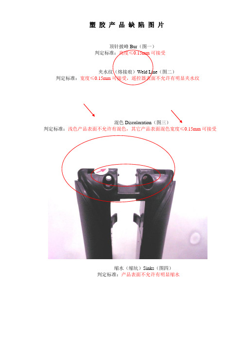 塑胶产品缺陷示意图大全