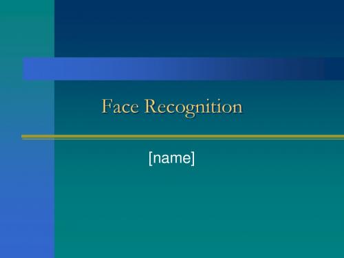 Face Recognition