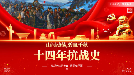 十四年抗战勿忘历史振兴中国