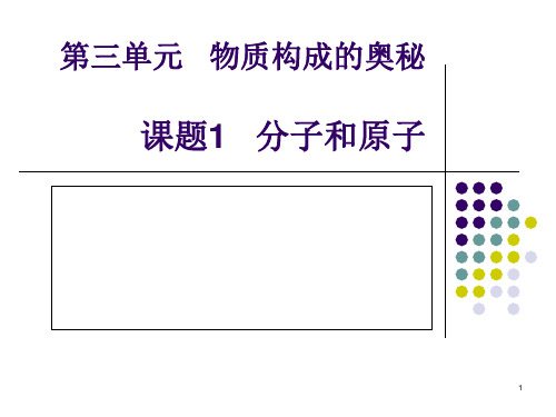 (动画)第三单元   物质构成1PPT课件