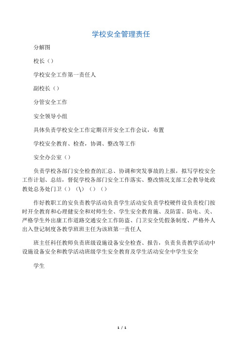 学校安全管理网络图