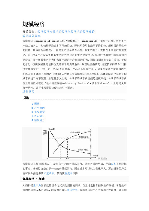 规模经济