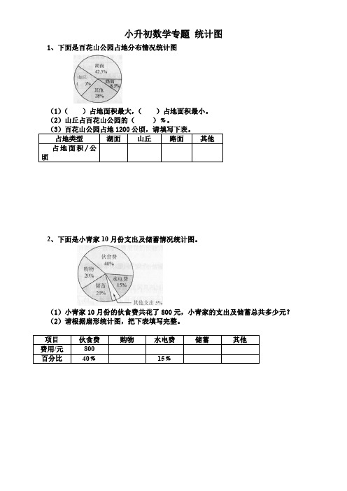 小升初数学专题 统计图