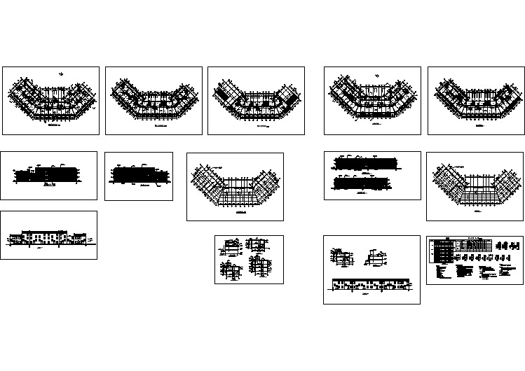 新疆省某地区仿古街建筑CAD施工图