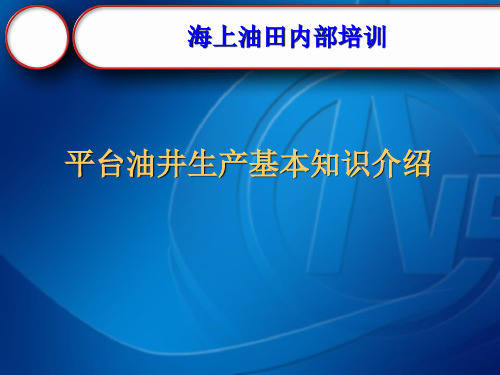 海上油田平台油井生产基本知识介绍