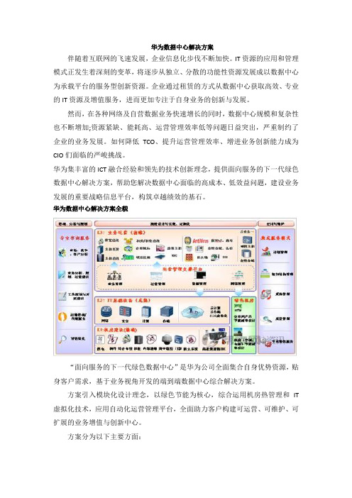 华为数据中心解决方案