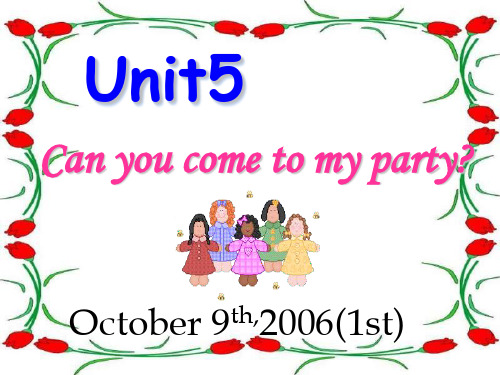 unit5 can you come to my part