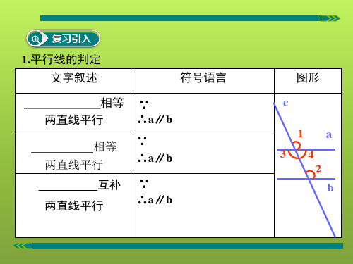 平行线性质定理简单应用