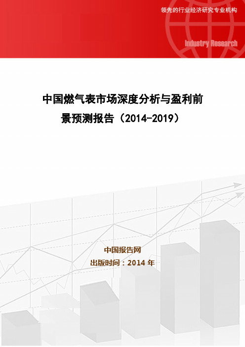 中国燃气表市场深度分析与盈利前景预测报告(2014-2019)