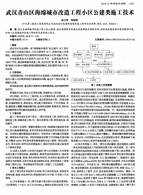 武汉青山区海绵城市改造工程小区公建类施工技术