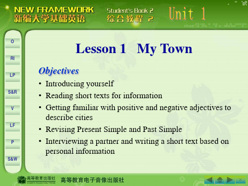 新编大学生基础英语unit1Lesson1