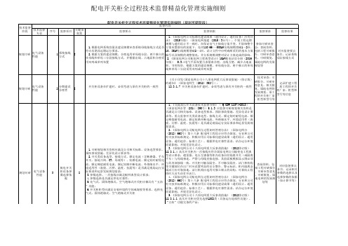 35.配电开关柜全过程技术监督精益化管理实施细则