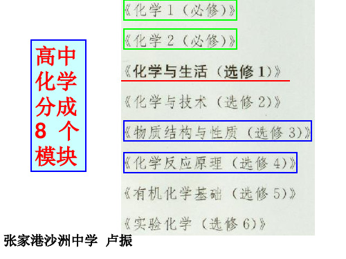 张家港沙洲中学卢振《《物质的分类与转化》