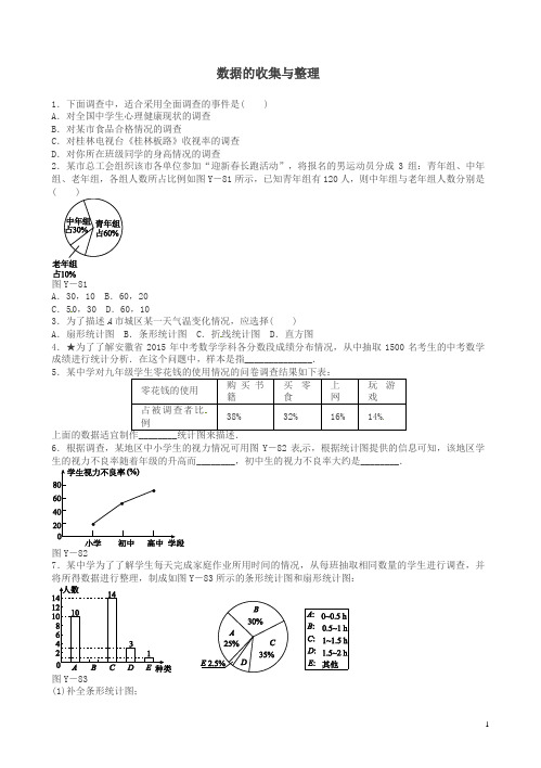 【精品】中考数学总复习 第八单元 统计与概率 第29课时 数据的收集与整理随堂小测