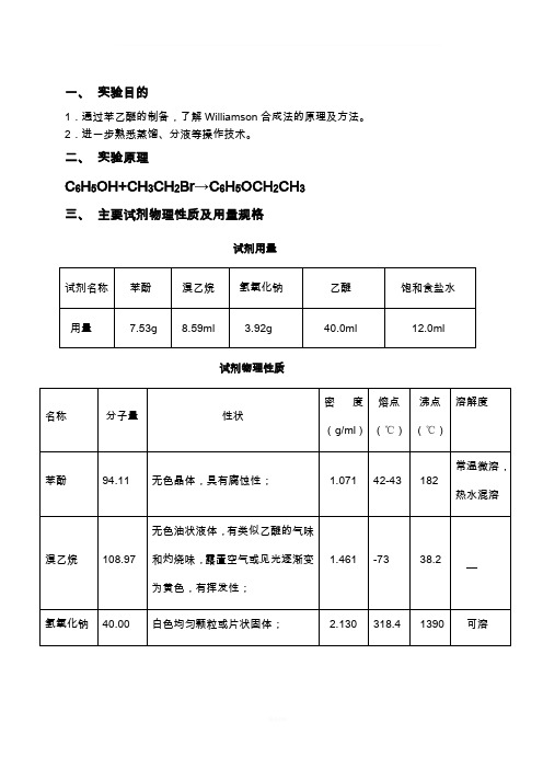 苯乙醚的制备