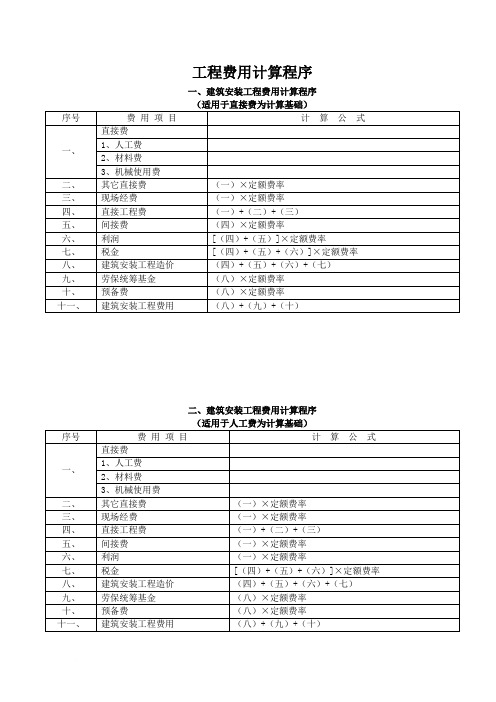 94版浙江省建筑安装工程定额取费标准.docx