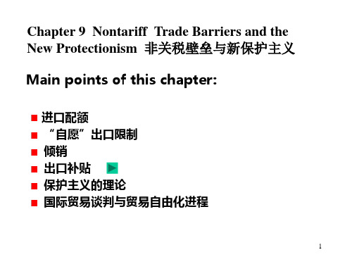 非关税壁垒与新保护主义1