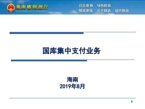 2019国库集中支付业务培训课件——王珂