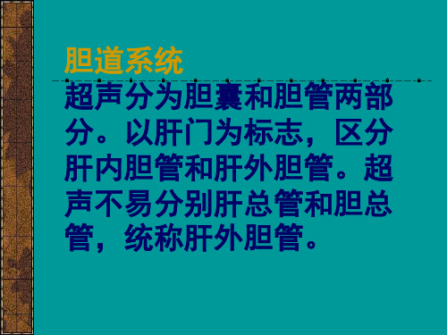 胆道系统超声检查共100页