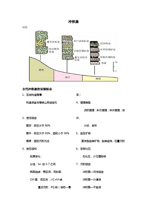 典型沉积相以及相层序