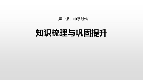 部编版道德与法治七年级上 第一单元 成长的节拍 复习精品课件(69页PPT)